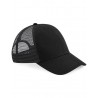 Cap - mod. B60:Black, Front & peak, One Size